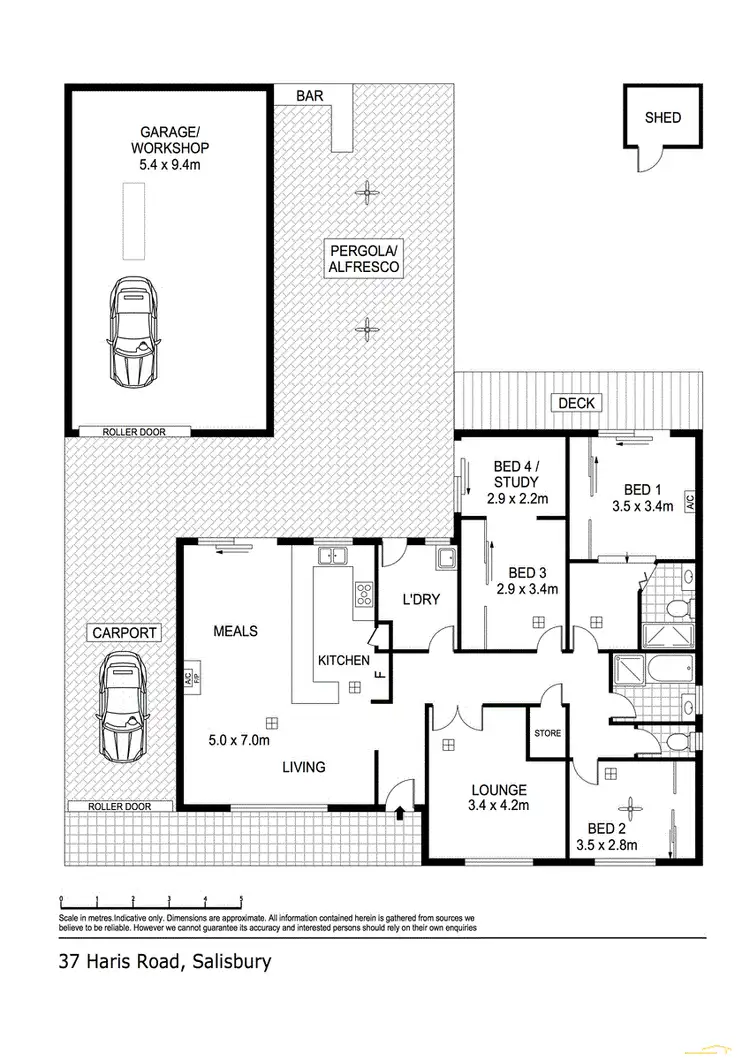 Floorplan of Homely house listing, 37 Harris Road, Salisbury East SA 5109