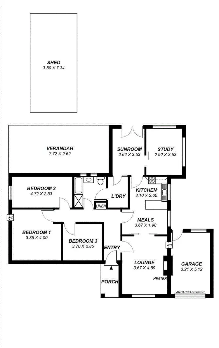 Floorplan of Homely house listing, 3 Jackson Street, Plympton Park SA 5038
