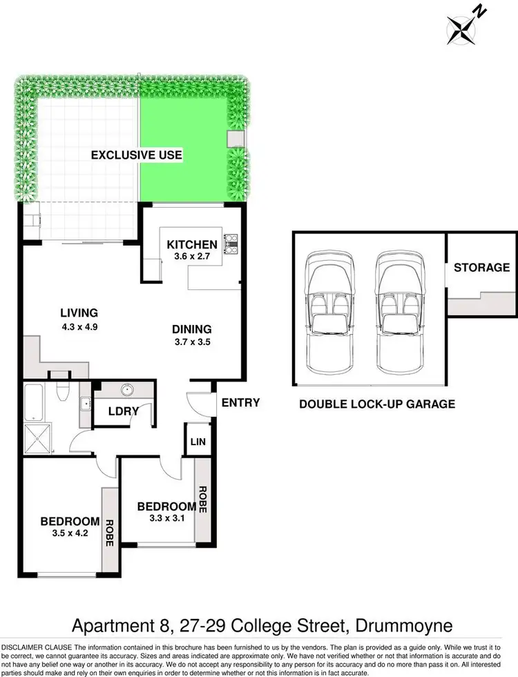 Floorplan of Homely apartment listing, 8/27-29 College Street, Drummoyne NSW 2047