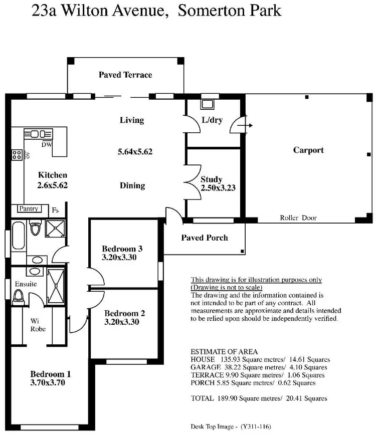 Floorplan of Homely house listing, 23A Wilton Street, Somerton Park SA 5044