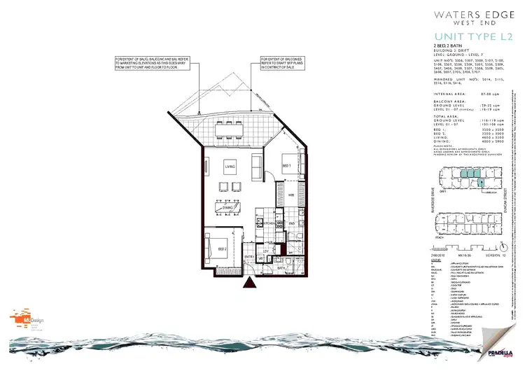 Floorplan of Homely apartment listing, 2707/45 Duncan Street, West End QLD 4101