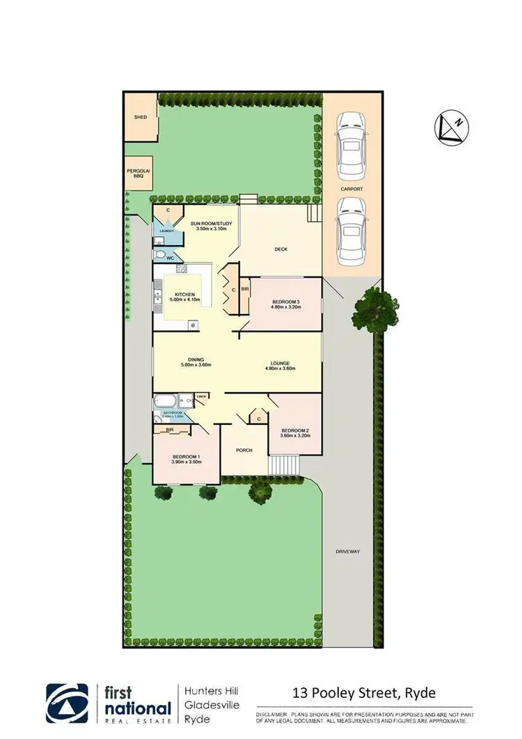 Floorplan of Homely house listing, 13 Pooley Street, Ryde NSW 2112