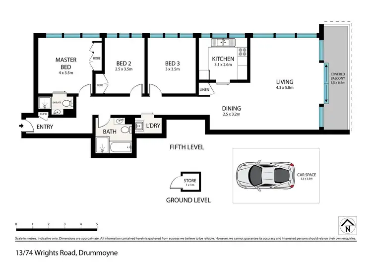 Floorplan of Homely apartment listing, 13/74 Wrights Road, Drummoyne NSW 2047