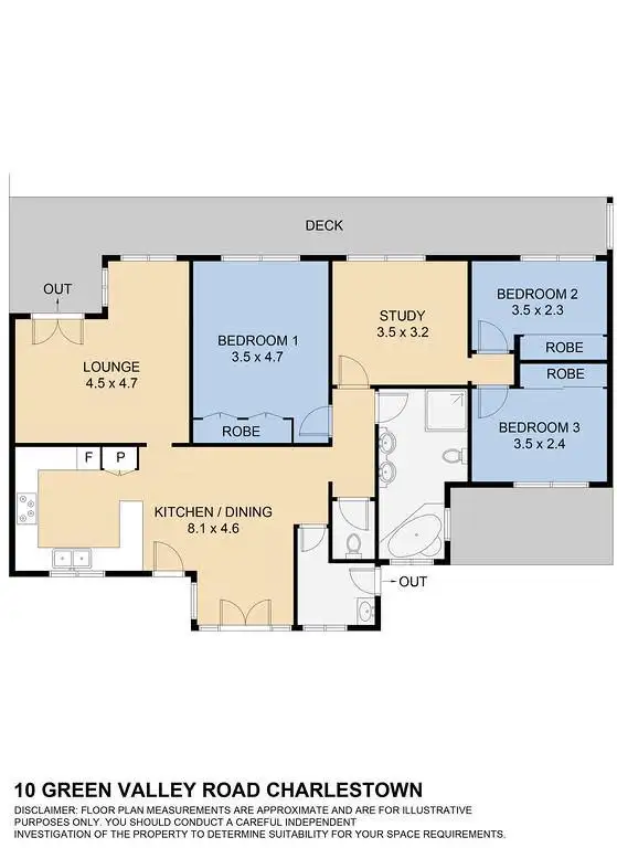 Floorplan of Homely house listing, 10 Green Valley Road, Charlestown NSW 2290