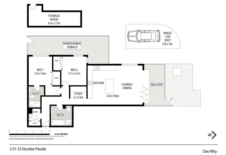 Floorplan of Homely unit listing, 1/31-33 Sturdee Parade, Dee Why NSW 2099