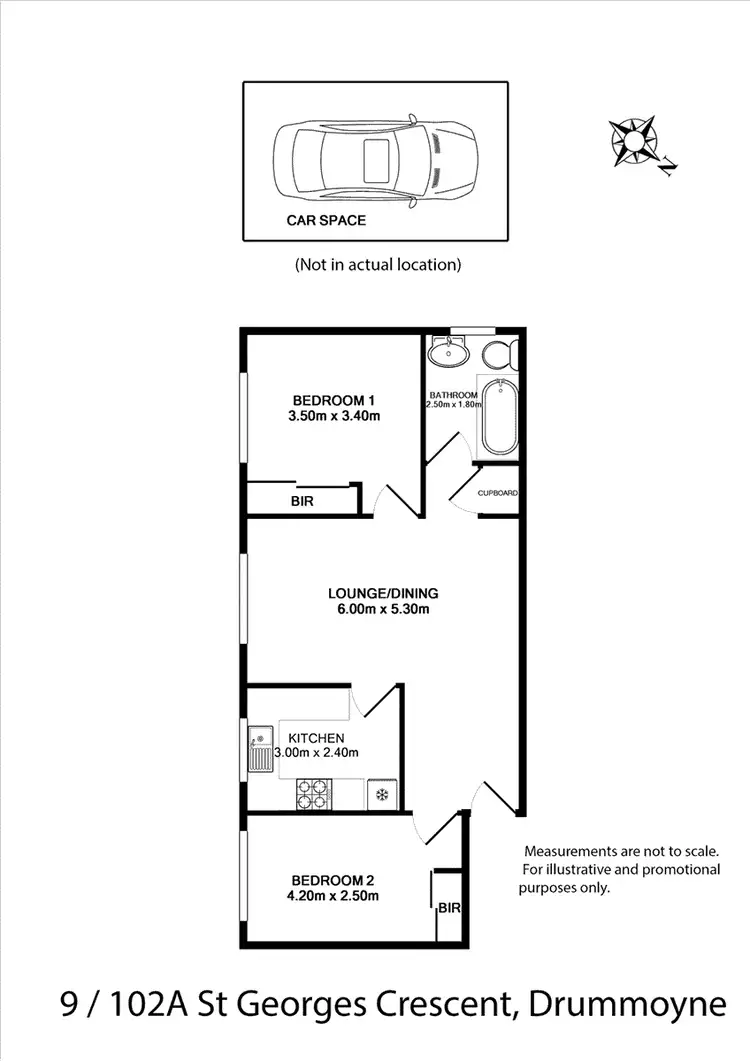 Floorplan of Homely apartment listing, 9/102A St Georges Crescent, Drummoyne NSW 2047