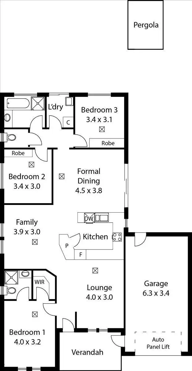 Floorplan of Homely house listing, 103 Serpentine Circuit, Andrews Farm SA 5114