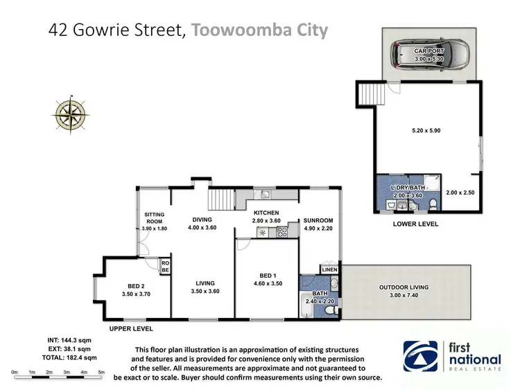 Floorplan of Homely house listing, 42 Gowrie Street, Toowoomba QLD 4350