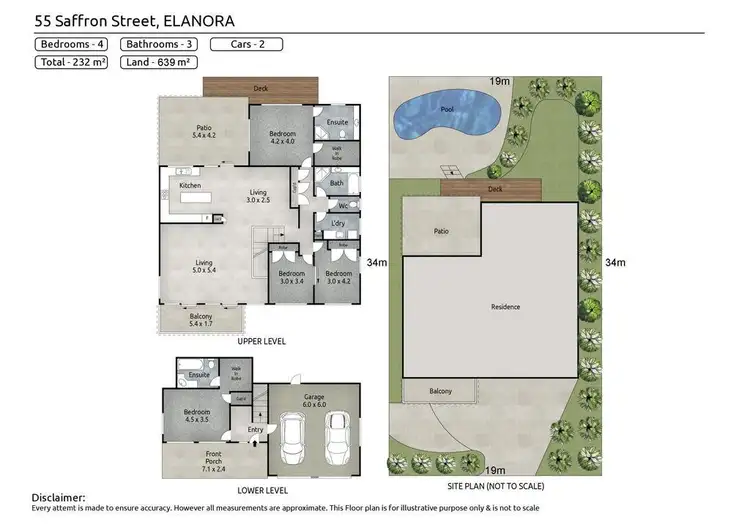 Floorplan of Homely house listing, 55 Saffron Street, Elanora QLD 4221