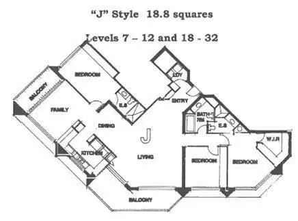 Floorplan of Homely apartment listing, 2 Admiralty Drive 'ATLANTIS WEST', Paradise Waters QLD 4217