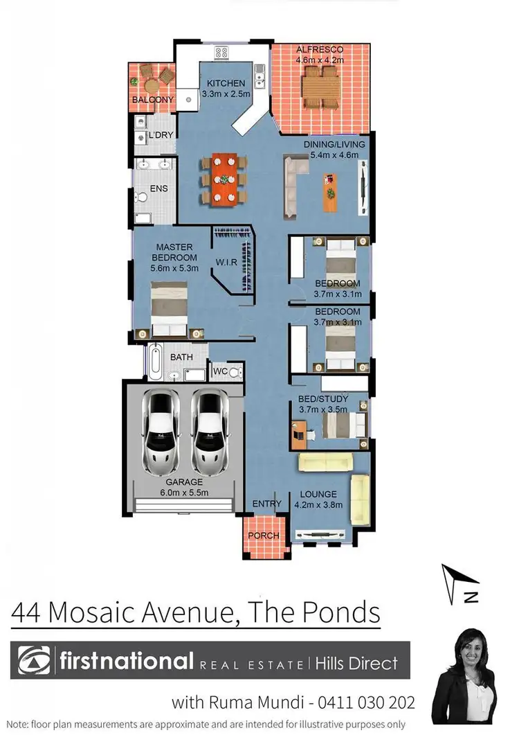 Floorplan of Homely house listing, 44 Mosaic Avenue, The Ponds NSW 2769
