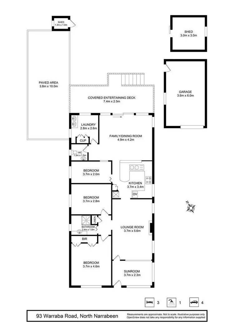 Floorplan of Homely house listing, 93 Warraba Road, North Narrabeen NSW 2101