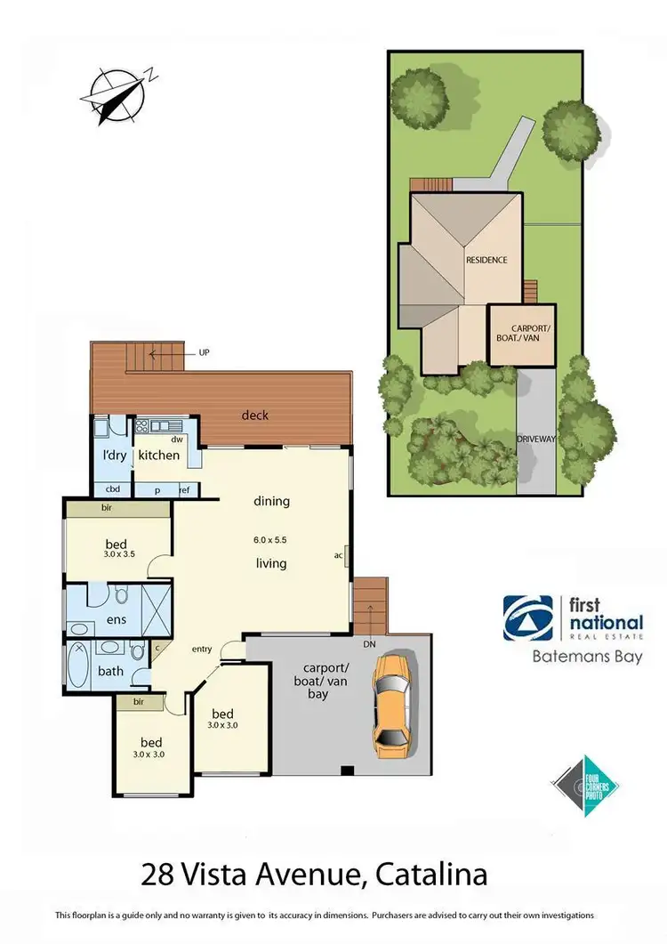 Floorplan of Homely house listing, 28 Vista Avenue, Catalina NSW 2536