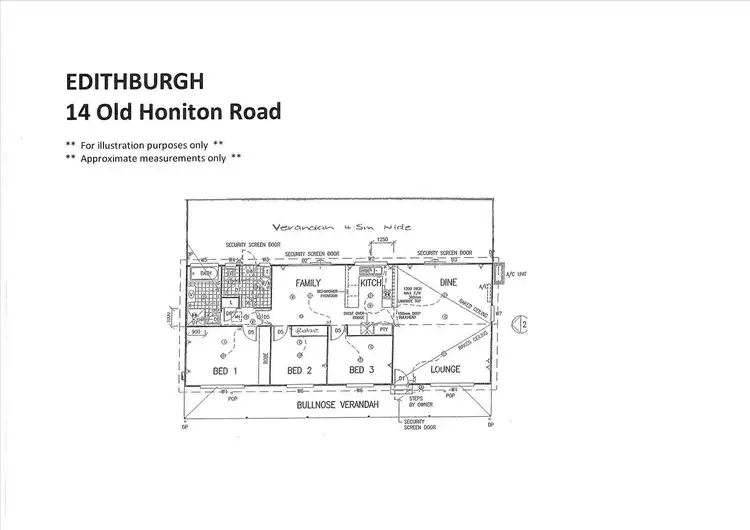 Floorplan of Homely house listing, Lot /104 Old Honiton Road, Edithburgh SA 5583
