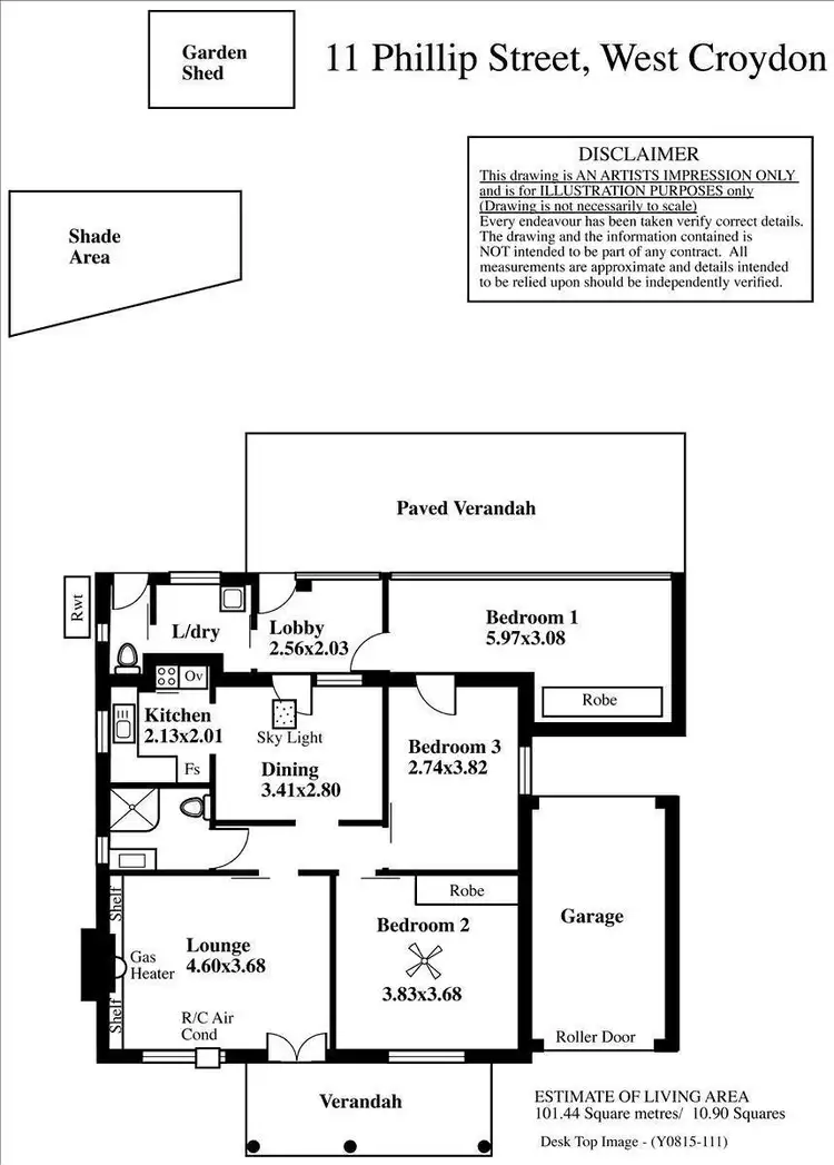 Floorplan of Homely house listing, 11 Phillip Street, West Croydon SA 5008