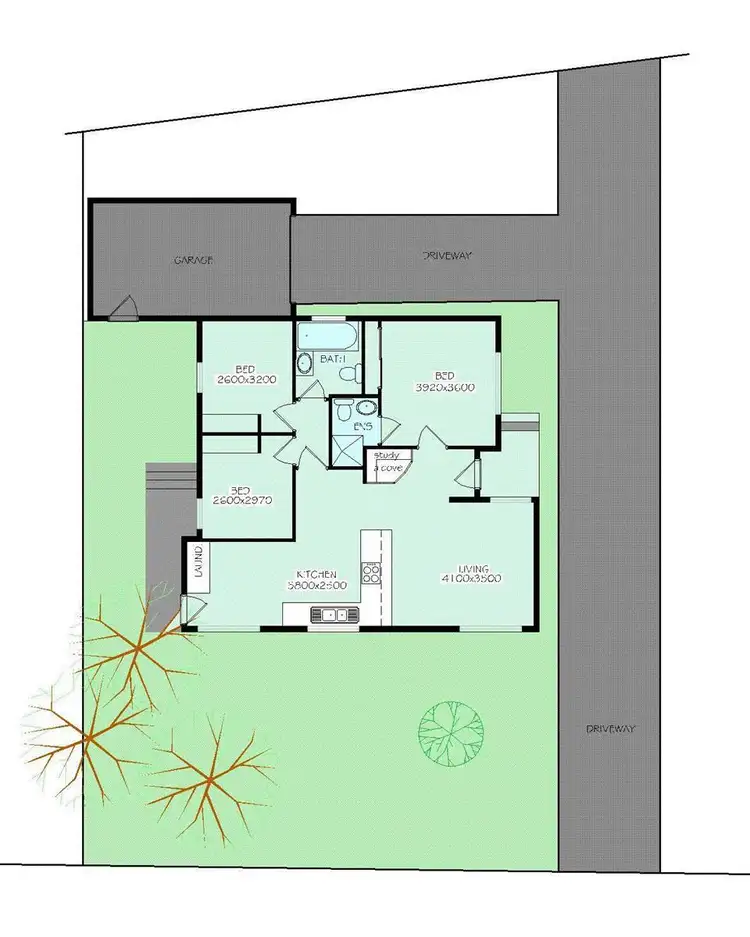 Floorplan of Homely unit listing, 1/20 William Street, Ringwood VIC 3134