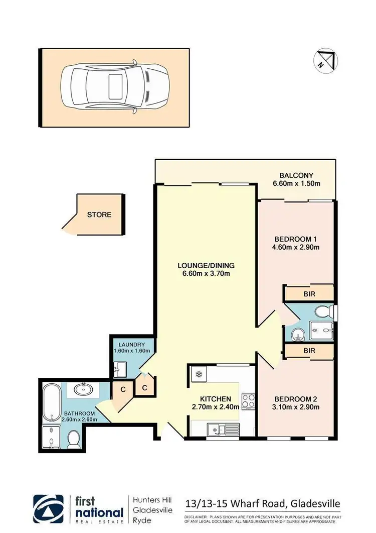 Floorplan of Homely apartment listing, 13/13-15 Wharf Road, Gladesville NSW 2111