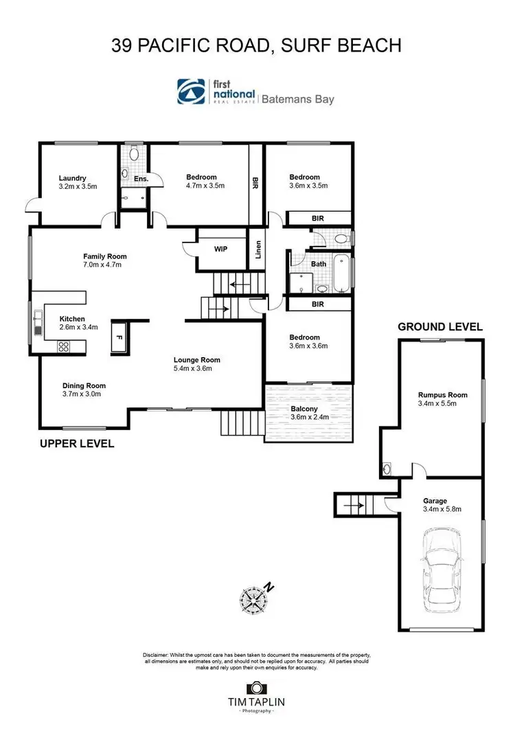 Floorplan of Homely house listing, 39 Pacific Road, Surf Beach NSW 2536