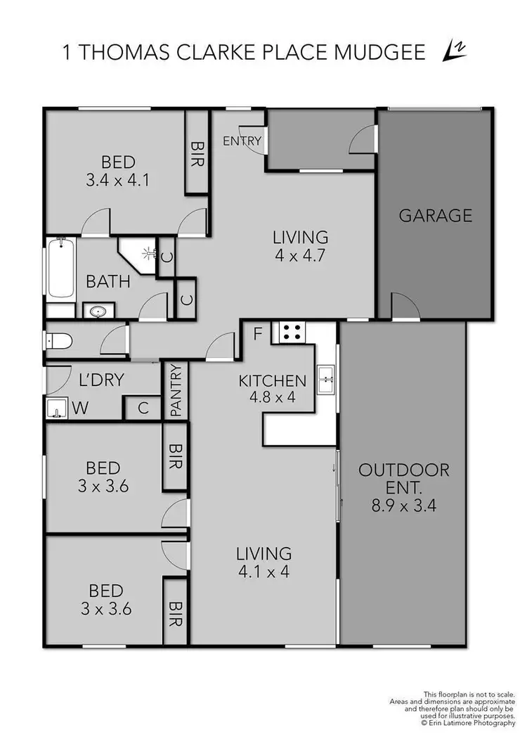 Floorplan of Homely house listing, 1 Thomas Clarke Place, Mudgee NSW 2850