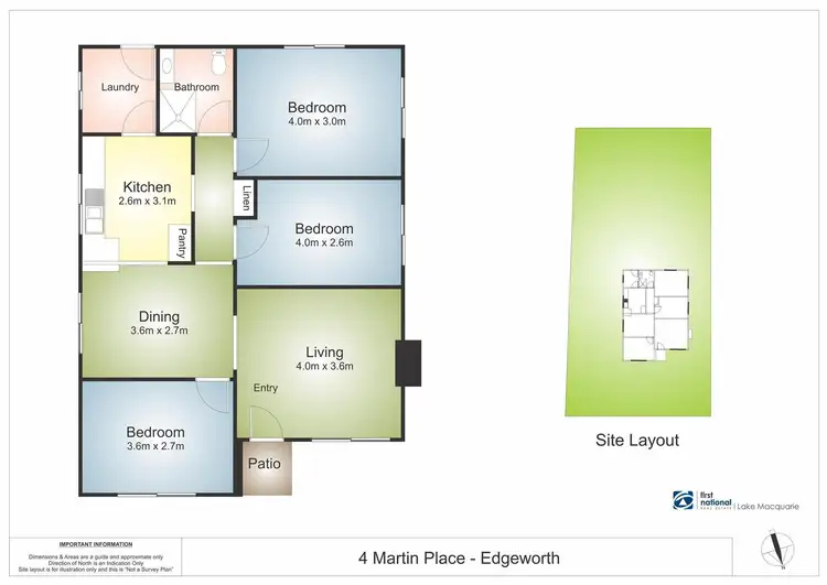 Floorplan of Homely house listing, 4 Martin Place, Edgeworth NSW 2285