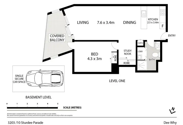 Floorplan of Homely unit listing, 3203/10 Sturdee Parade, Dee Why NSW 2099