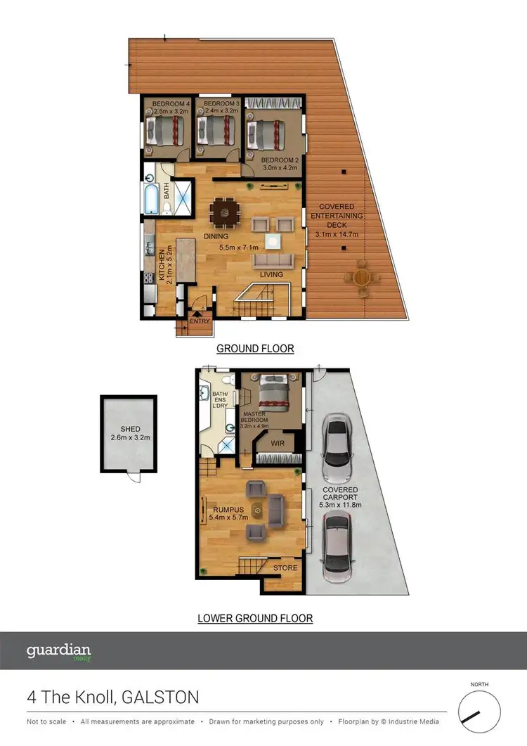 Floorplan of Homely house listing, 4 The Knoll, Galston NSW 2159