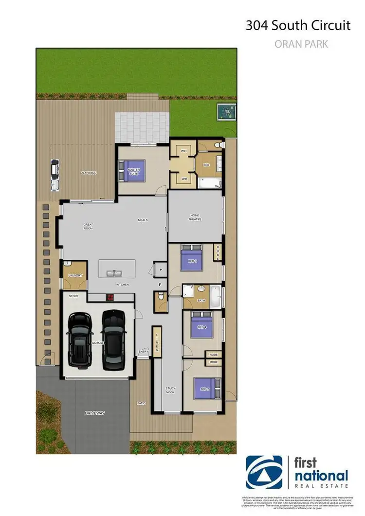 Floorplan of Homely house listing, 304 South Circuit, Oran Park NSW 2570