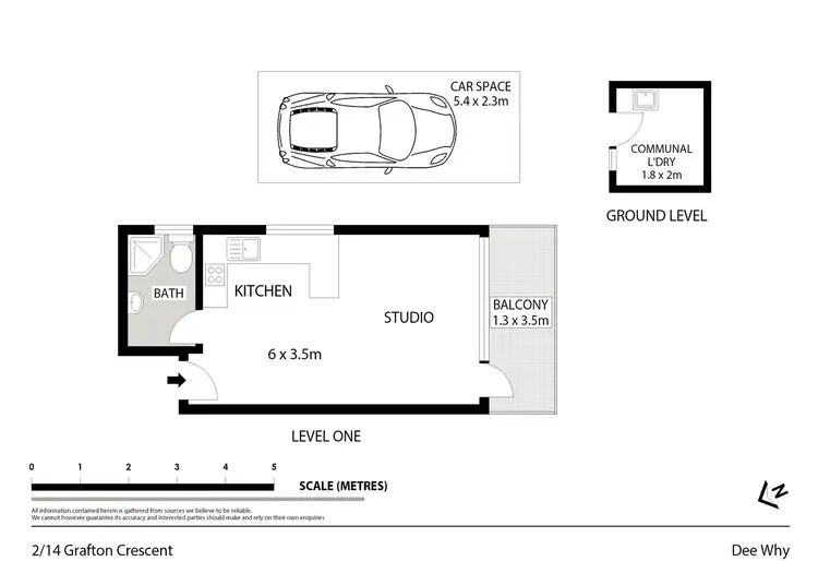 Floorplan of Homely unit listing, 2/14 Grafton Crescent, Dee Why NSW 2099