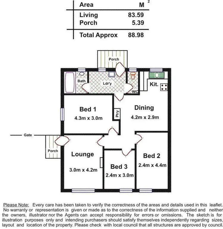 Floorplan of Homely house listing, 14 Holcomb Street, Elizabeth East SA 5112