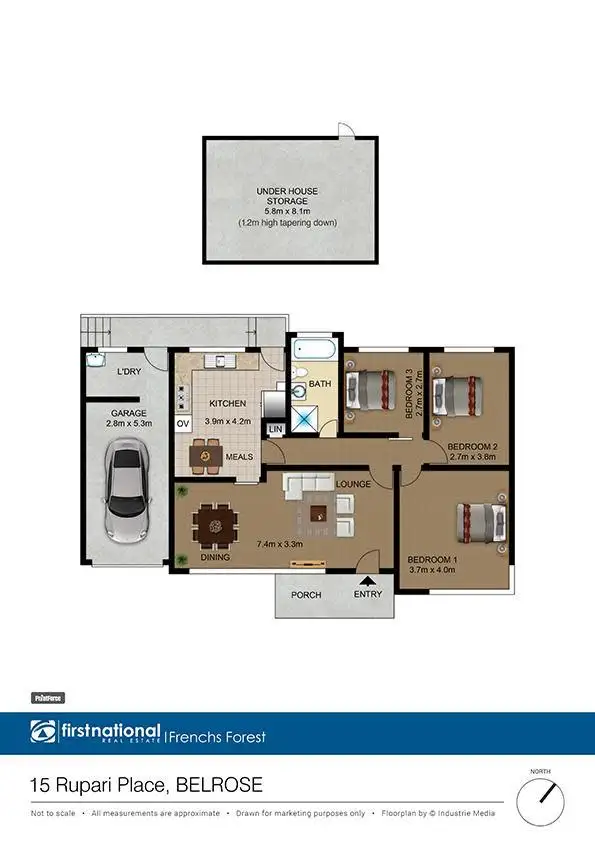 Floorplan of Homely house listing, 15 Rupari Place, Belrose NSW 2085