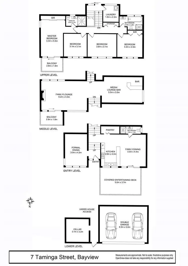 Floorplan of Homely house listing, 7 Taminga Street, Bayview NSW 2104