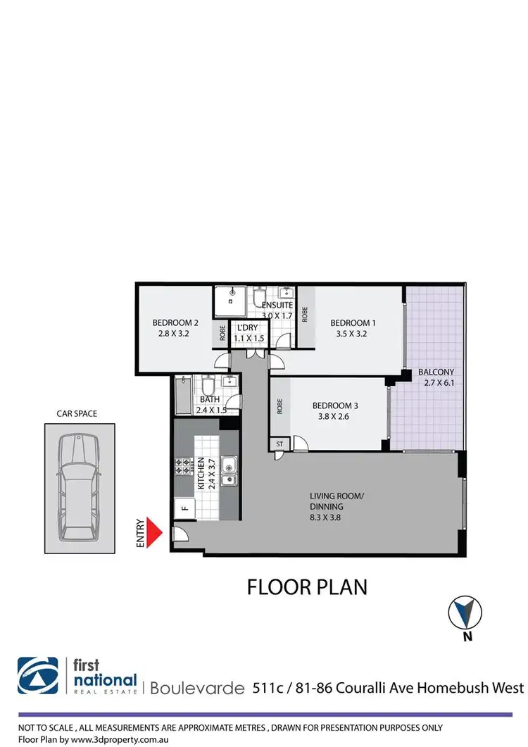 Floorplan of Homely apartment listing, 511C/81-86 Courallie Avenue, Homebush West NSW 2140