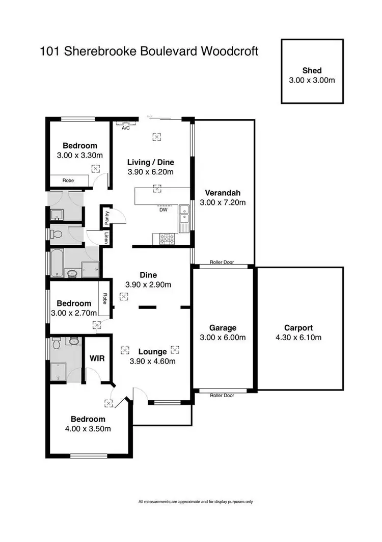 Floorplan of Homely house listing, 101 Sherebrooke Blvd, Woodcroft SA 5162