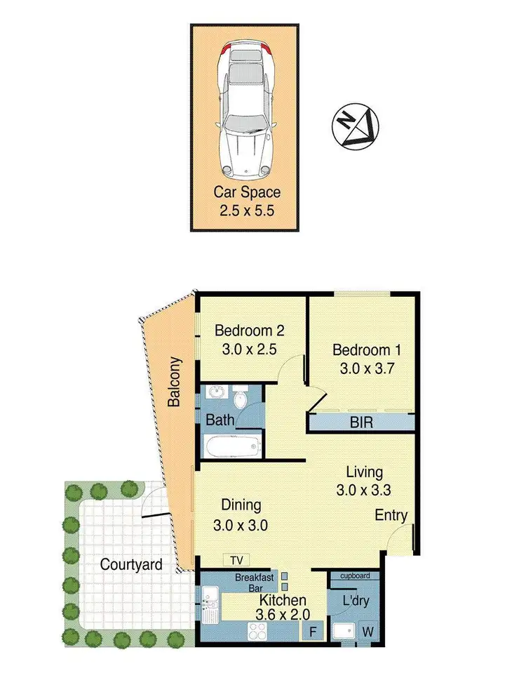 Floorplan of Homely apartment listing, 1/29 Ashburn Place, Gladesville NSW 2111