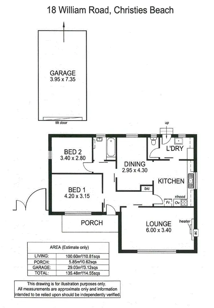 Floorplan of Homely house listing, 18 William Road, Christies Beach SA 5165
