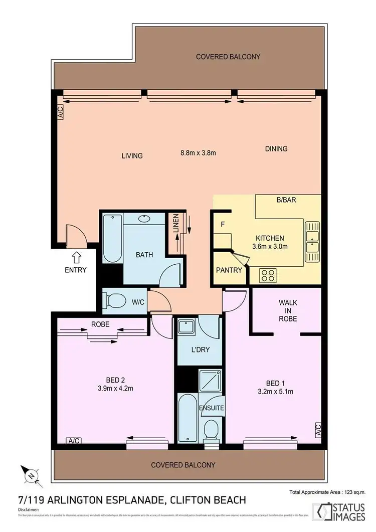 Floorplan of Homely unit listing, 7/119 Arlington Esplanade, Clifton Beach QLD 4879