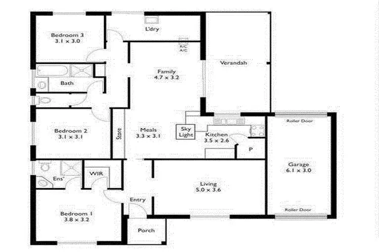 Floorplan of Homely house listing, 8 Grosvenor Road, Aldinga Beach SA 5173