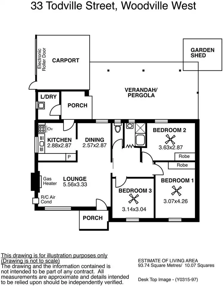 Floorplan of Homely house listing, 33 Todville Street, Woodville West SA 5011
