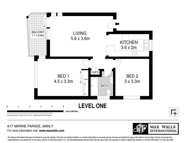 Floorplan of Homely apartment listing, 4/17 Marine Parade, Manly NSW 2095