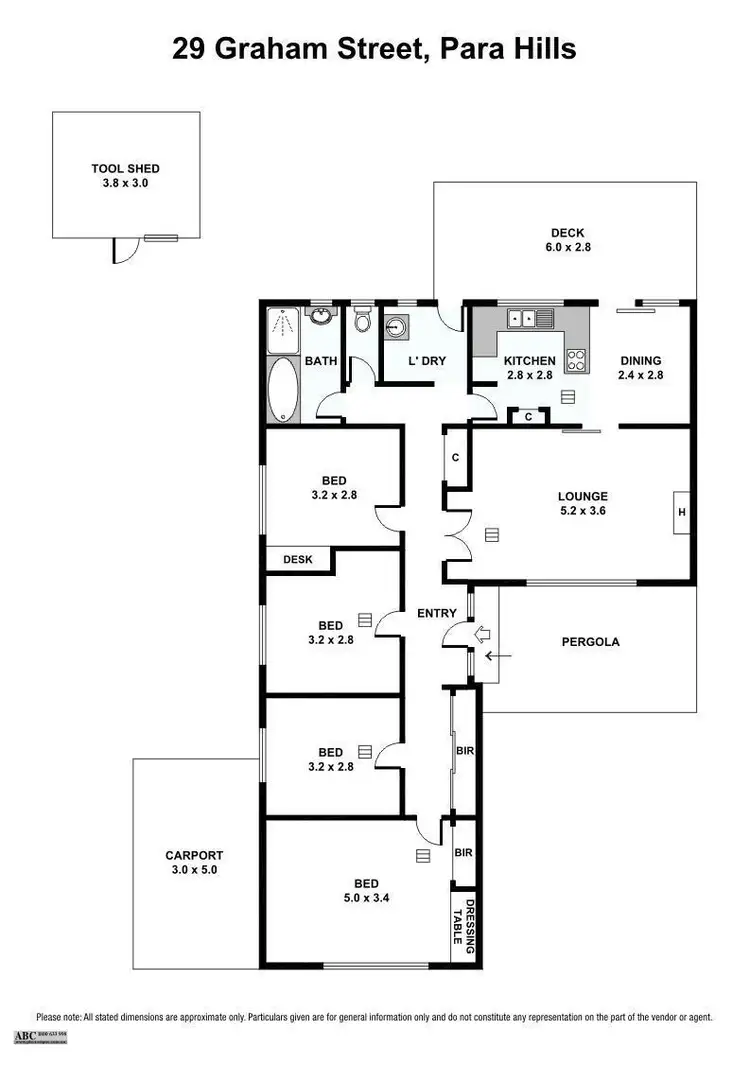 Floorplan of Homely house listing, 29 Graham Street, Para Hills SA 5096