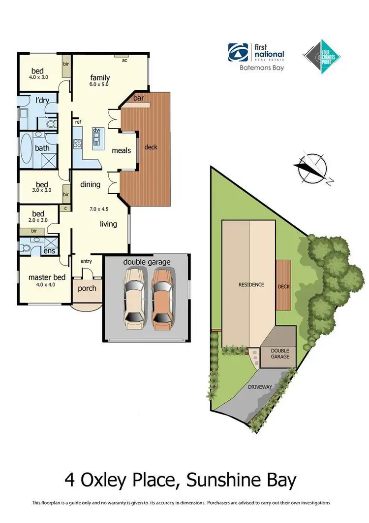 Floorplan of Homely house listing, 4 Oxley Place, Sunshine Bay NSW 2536