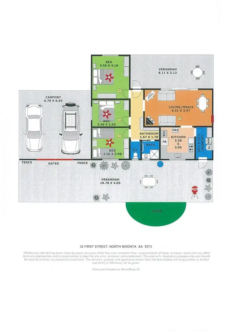 Floorplan of Homely house listing, 32 First Street, North Moonta SA 5558