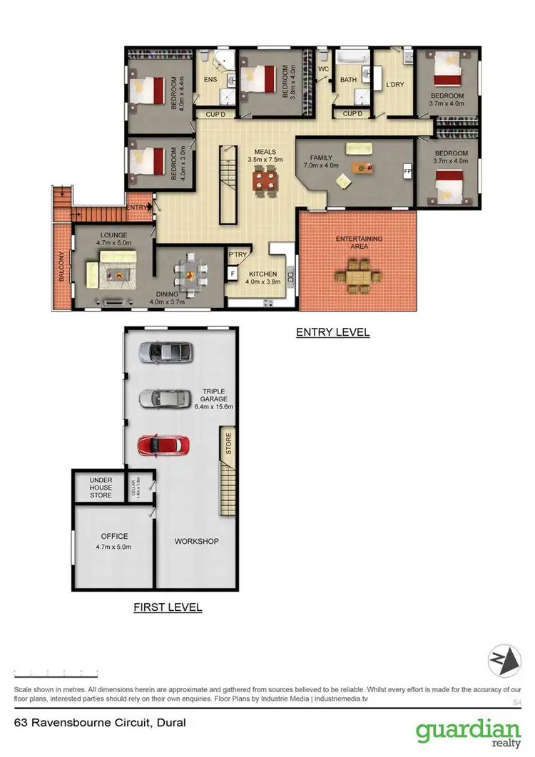 Floorplan of Homely house listing, 63 Ravensbourne Way, Dural NSW 2158
