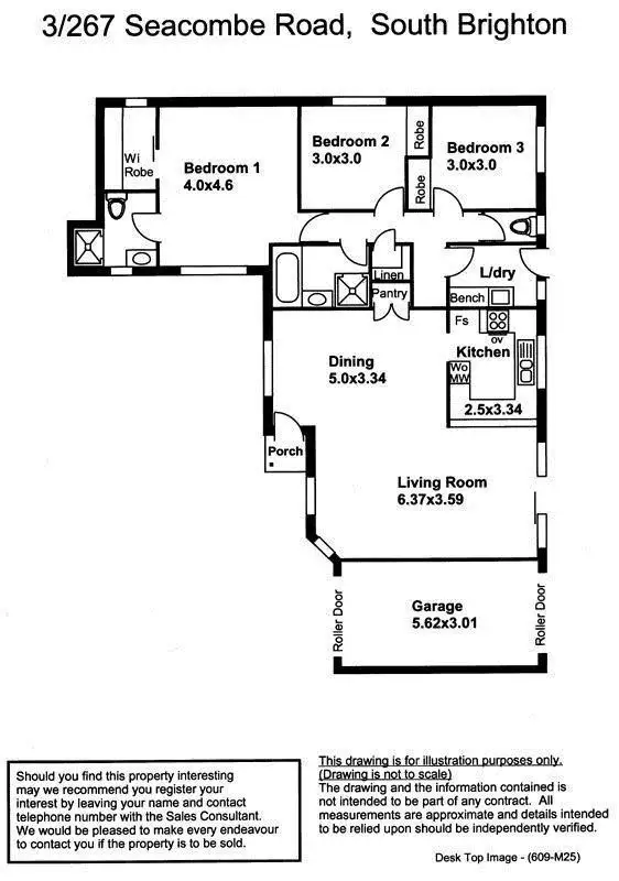 Floorplan of Homely house listing, 3/267 Seacombe Road, South Brighton SA 5048