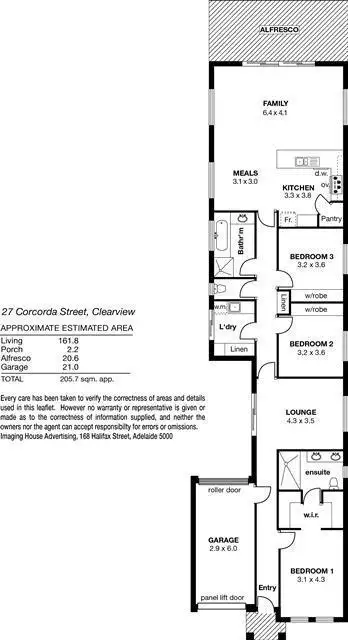 Floorplan of Homely house listing, 27 Corconda Street, Clearview SA 5085