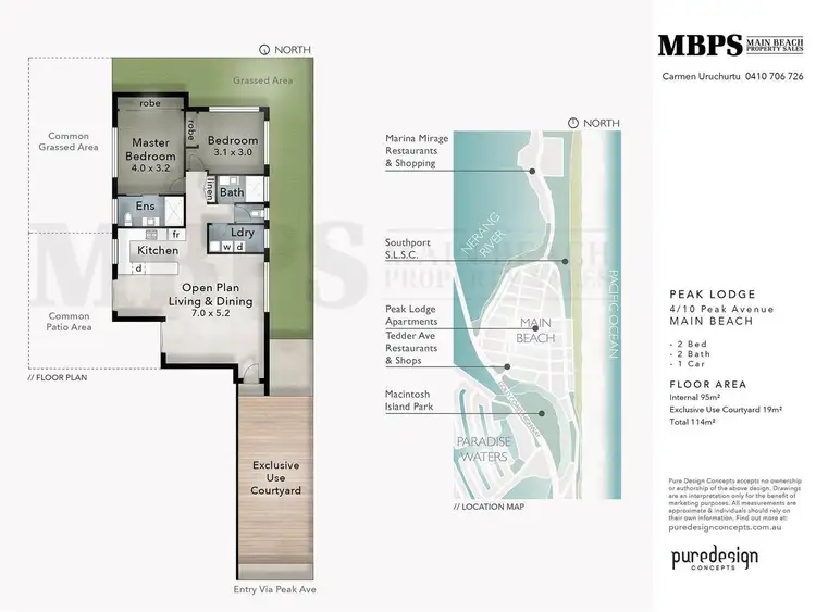Floorplan of Homely apartment listing, 'PEAK LODGE' 10 Peak Avenue, Main Beach QLD 4217