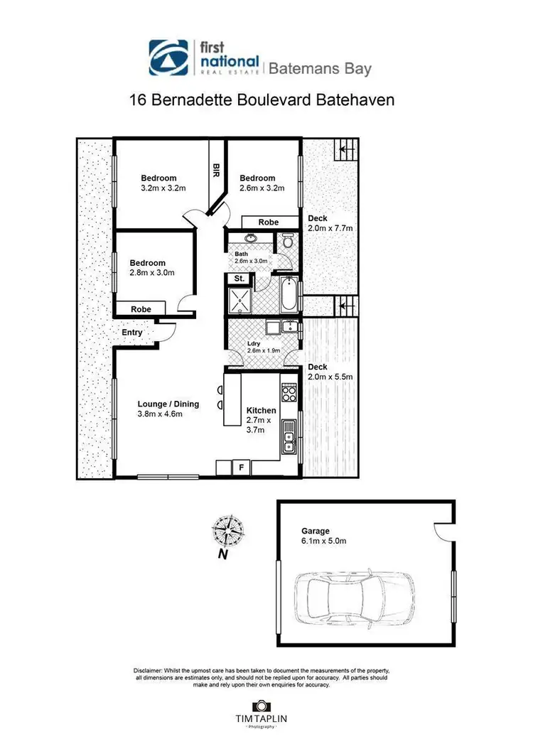 Floorplan of Homely house listing, 16 Bernadette Boulevard, Batehaven NSW 2536
