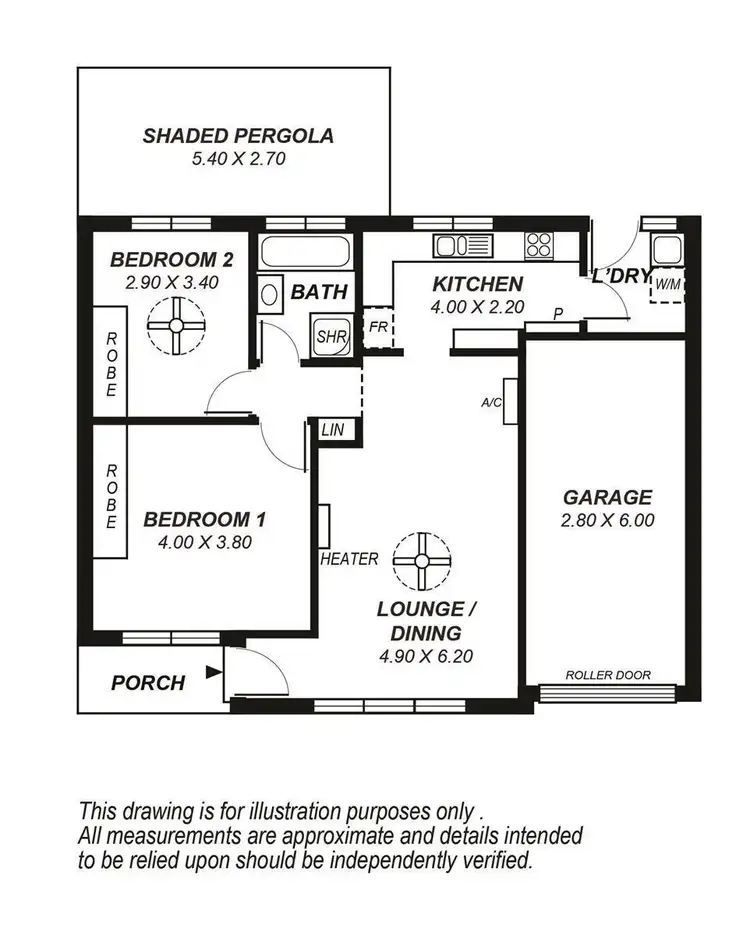 Floorplan of Homely unit listing, 1/680 Goodwood Road, Daw Park SA 5041
