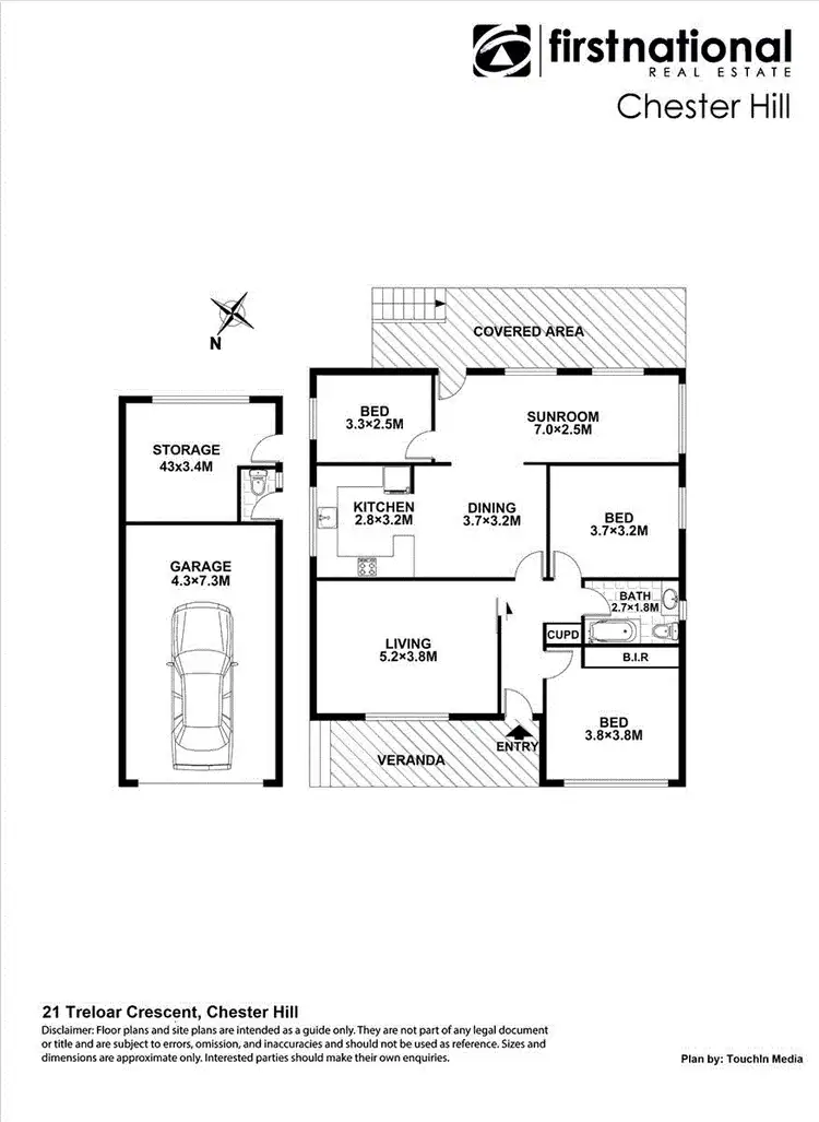 Floorplan of Homely house listing, 21 Treloar Crescent, Chester Hill NSW 2162