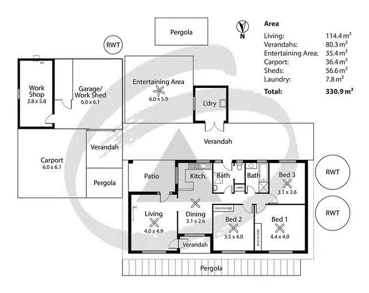 Floorplan of Homely house listing, 8 Jacob Road, Strathalbyn SA 5255